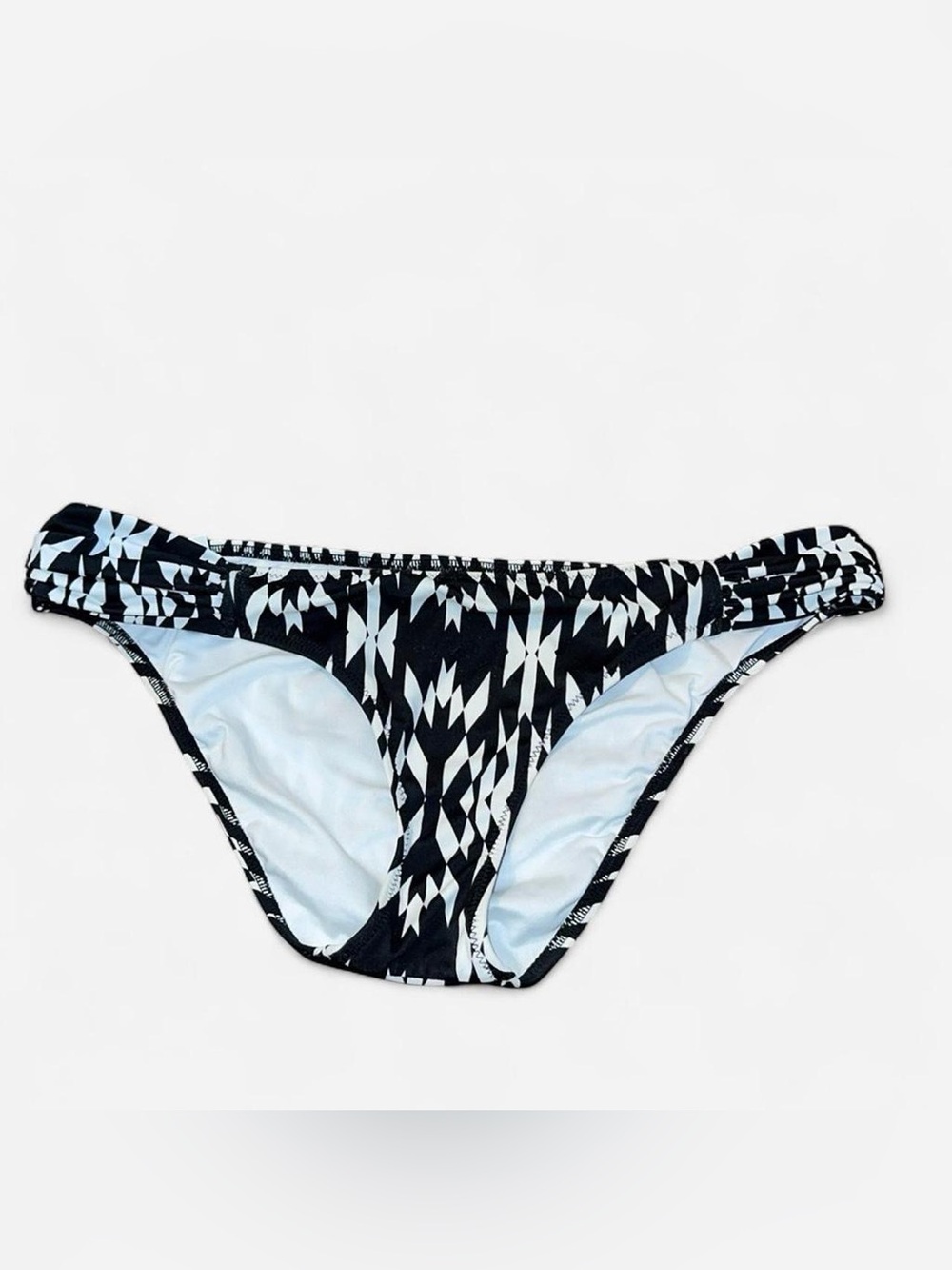 Victoria's Secret Black & White Geometric Bikini Bottom